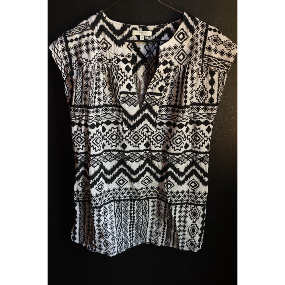 Madewell Belize Tunic Swim Cover Tribal Print Aztec Boho Western Medium
